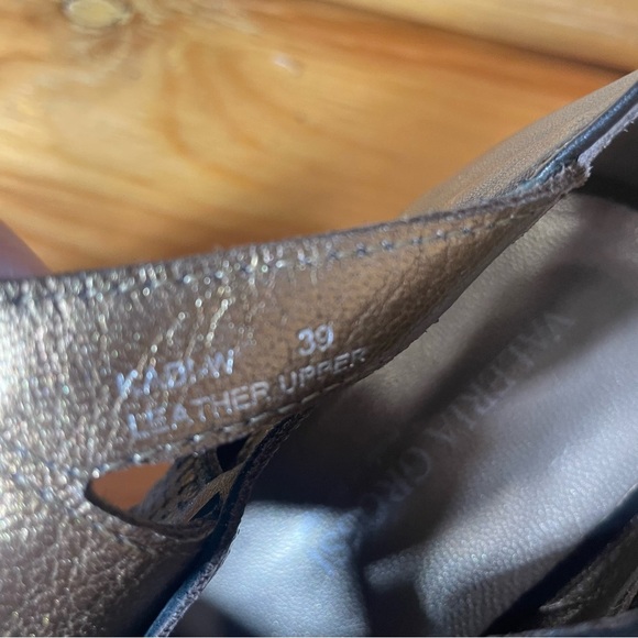 Valeria Grossi black leather lace up heels women’s 39 US 8.5 snakeskin print - Picture 8 of 9